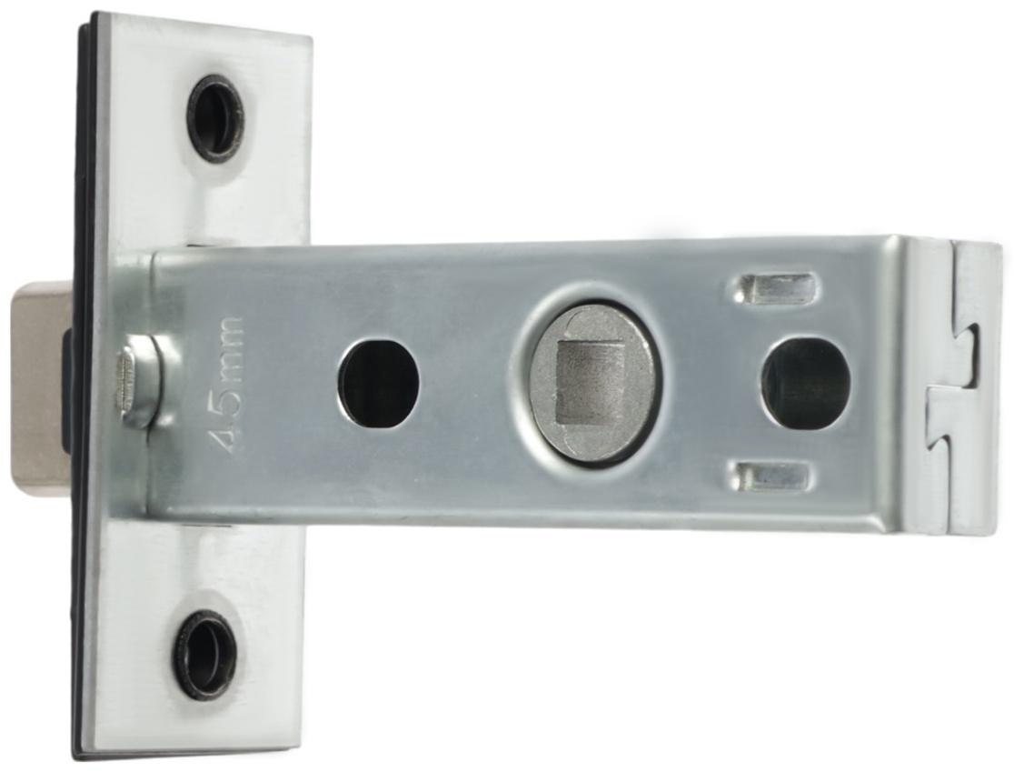 Задвижка дверная межкомнатная LOCKLAND ZDM1BL, цвет черный, стальной язычок