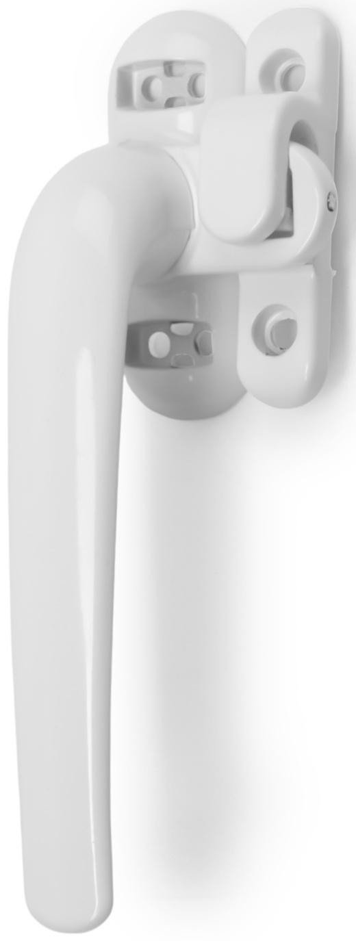 Ручка оконная ТУНДРА 004WH, металлическая, белая