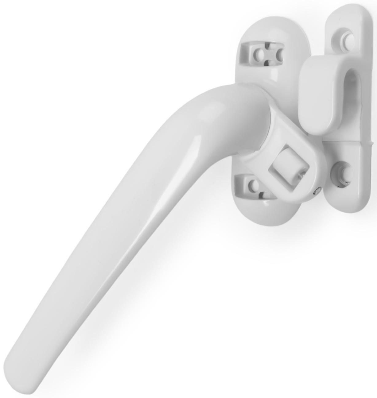 Ручка оконная ТУНДРА 004WH, металлическая, белая