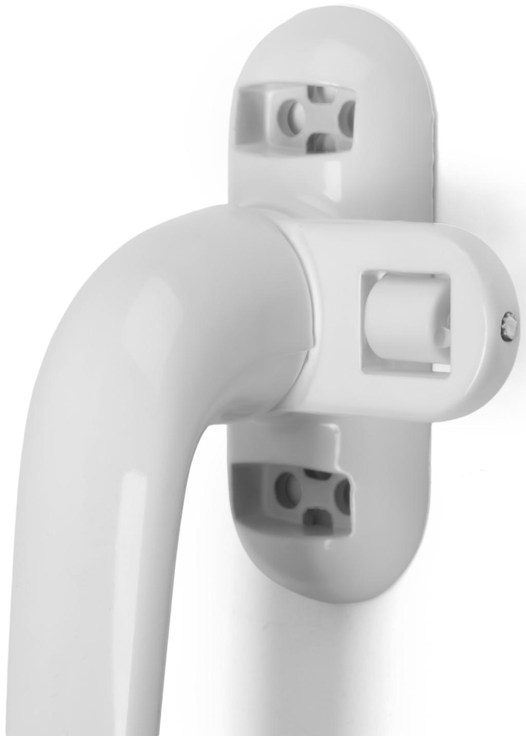 Ручка оконная ТУНДРА 004WH, металлическая, белая