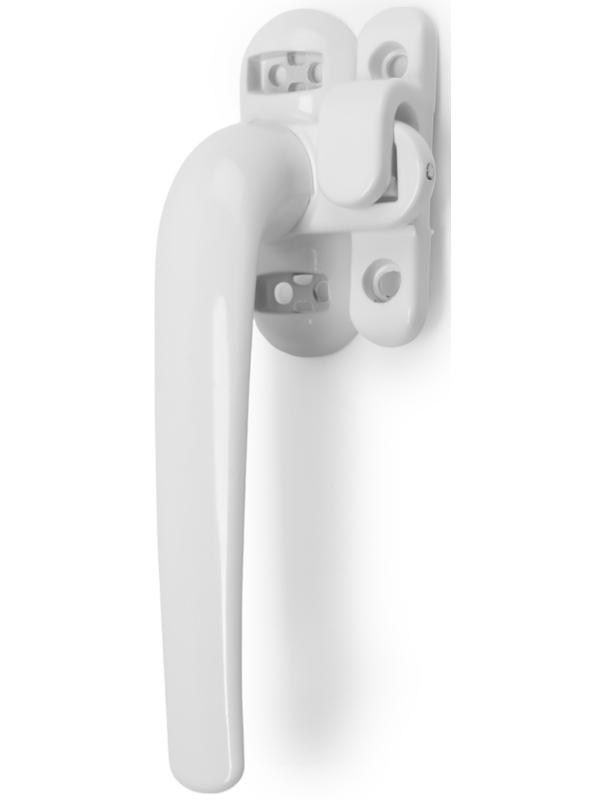 Ручка оконная ТУНДРА 004WH, металлическая, белая