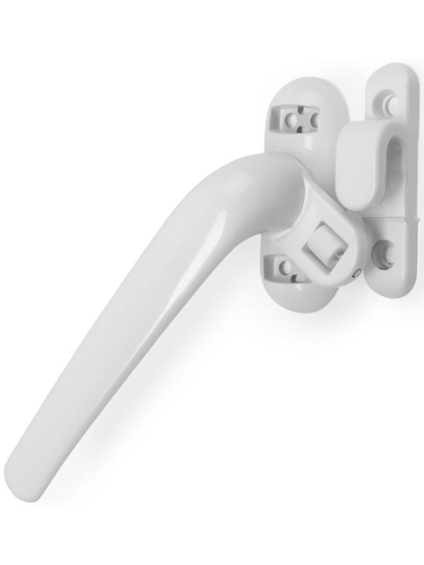 Ручка оконная ТУНДРА 004WH, металлическая, белая