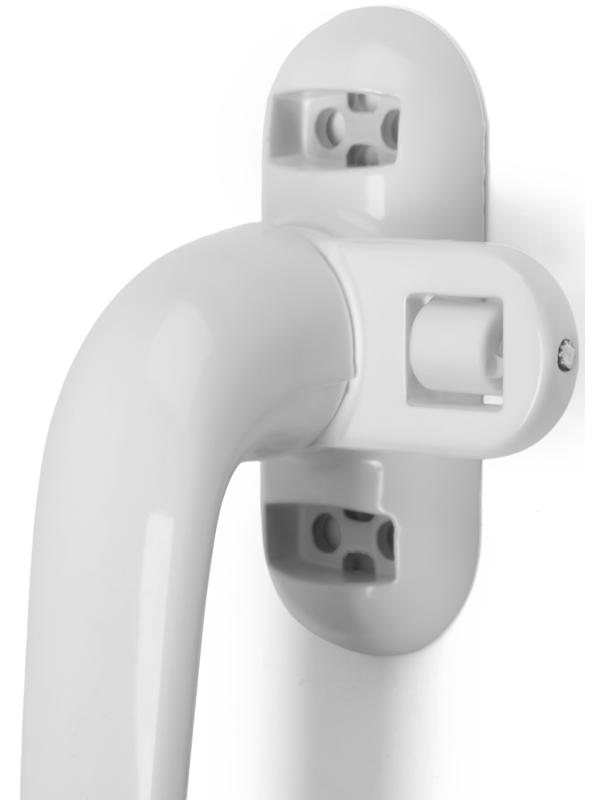 Ручка оконная ТУНДРА 004WH, металлическая, белая