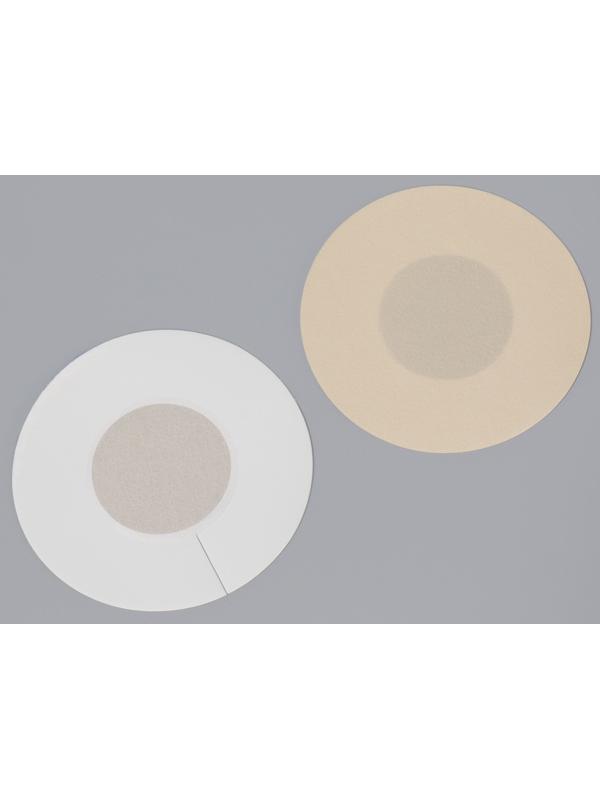 Стикини на грудь «Круг», набор - 5 пар, на клеевой основе, 6×6 см, бежевая