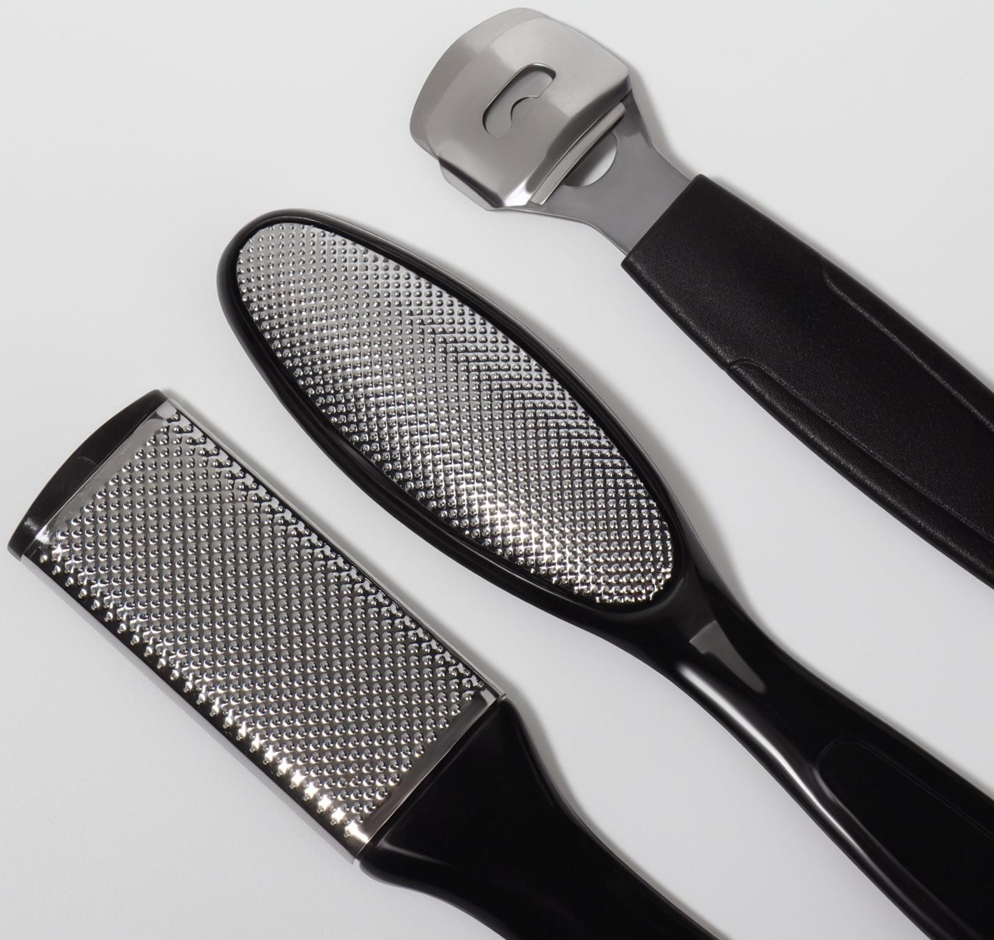 Набор для педикюра, 9 предметов, в пакете, чёрный