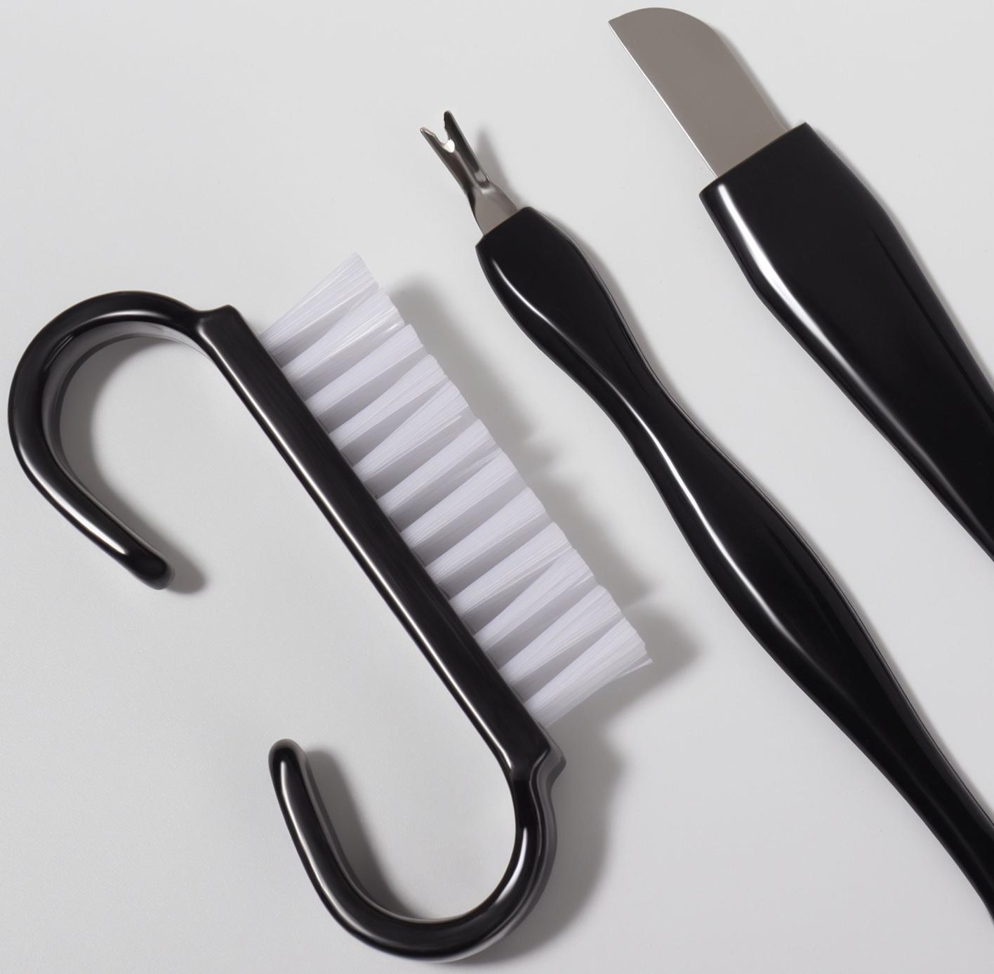 Набор для педикюра, 9 предметов, в пакете, чёрный