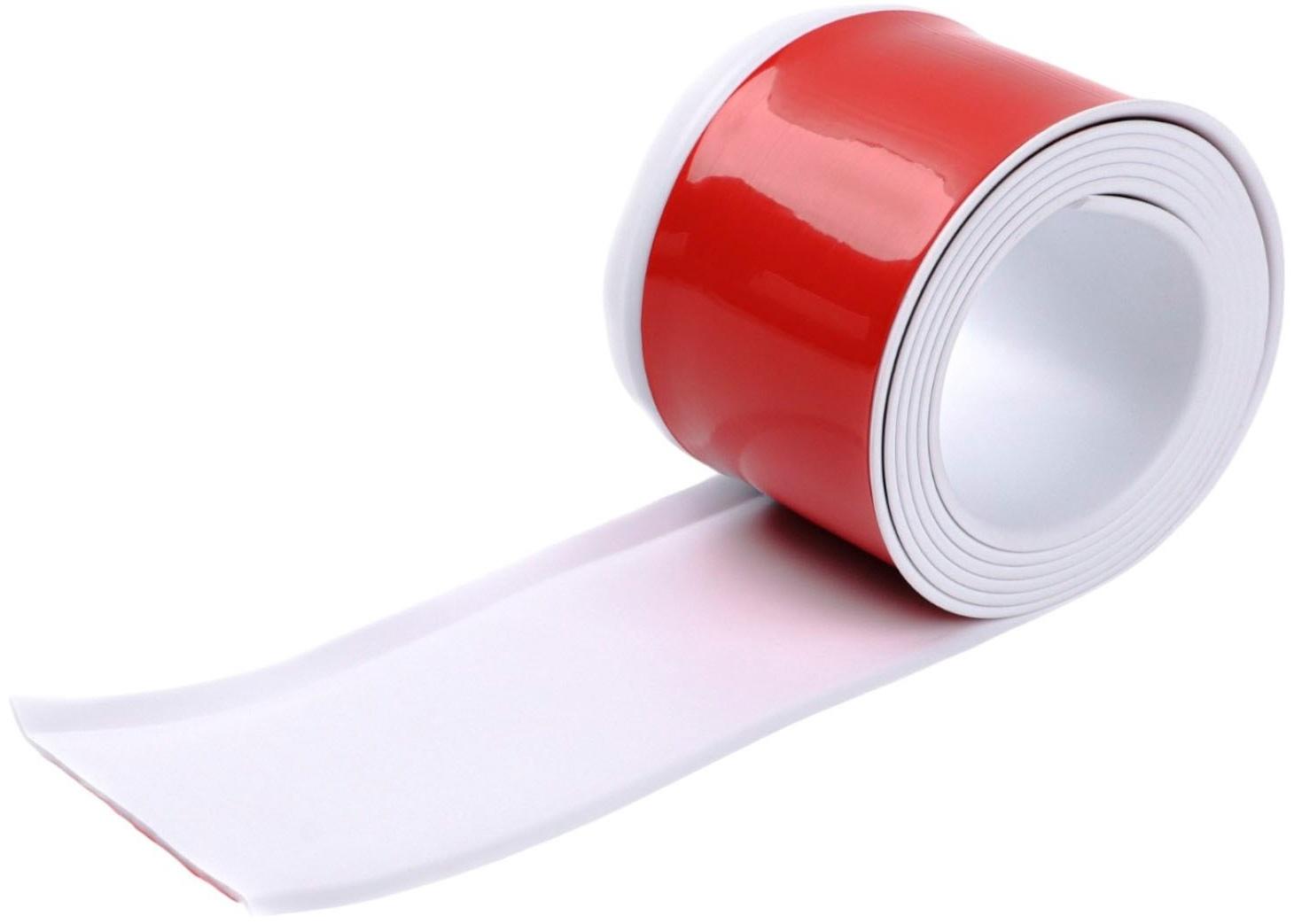 Плинтус ПВХ самоклеящийся, 200см/8см, белый