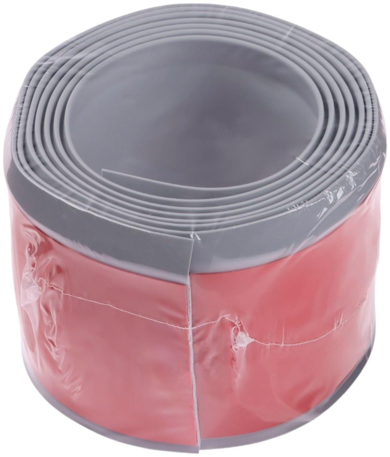 Плинтус ПВХ самоклеящийся, 200см/8см, серый