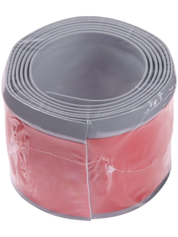 Плинтус ПВХ самоклеящийся, 200см/8см, серый