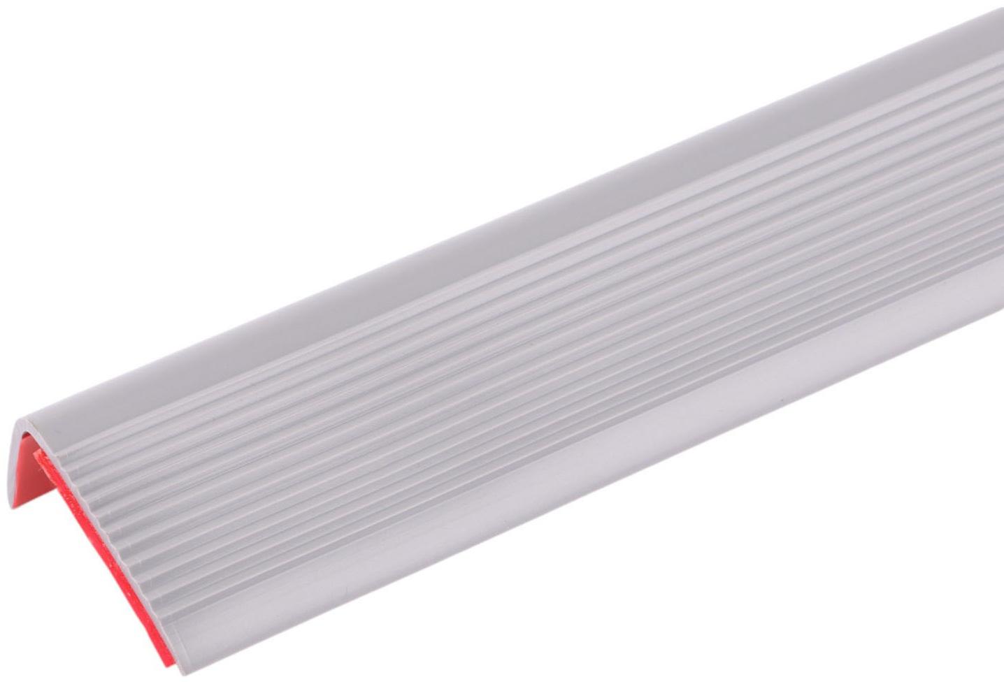 Накладка антискользящая на ступеньки угловая, 1м, серая