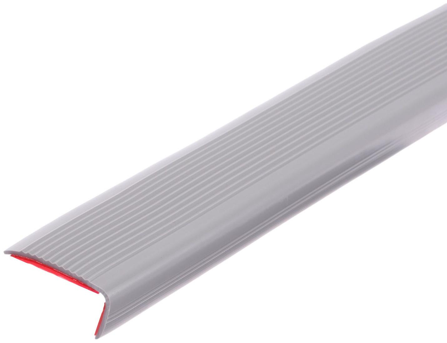 Накладка антискользящая на ступеньки угловая, 1м, серая