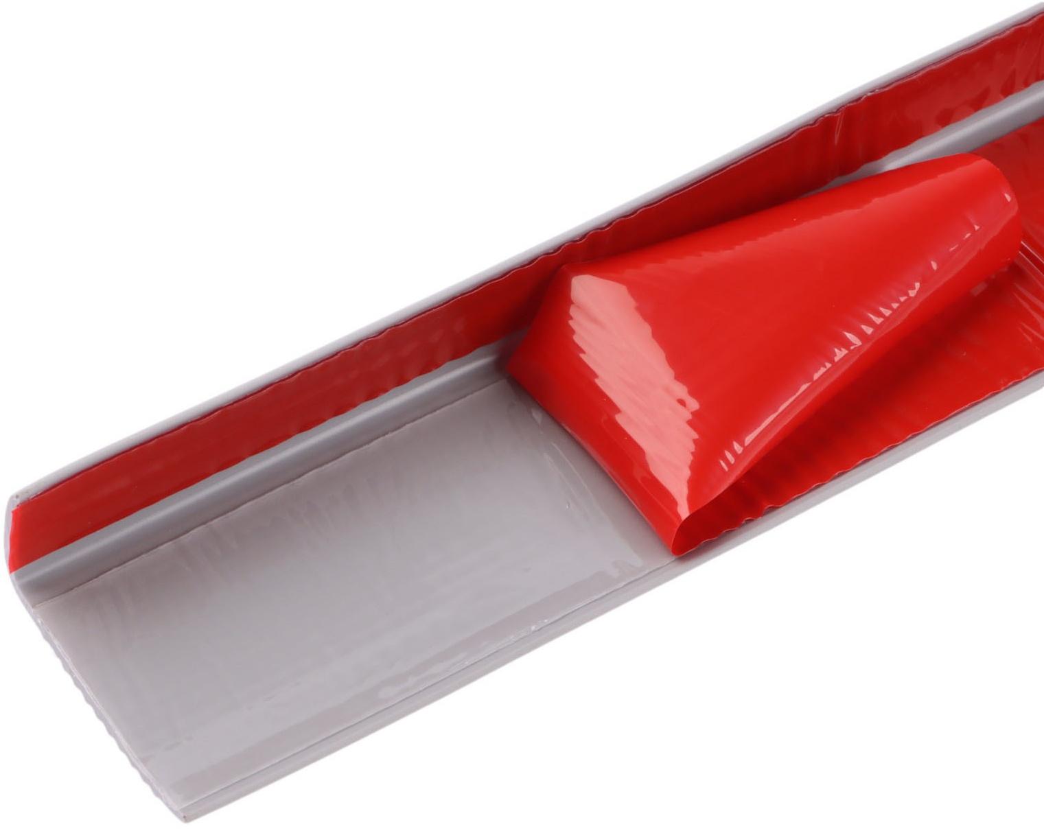 Накладка антискользящая на ступеньки угловая, 1м, серая