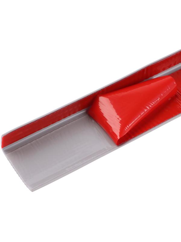 Накладка антискользящая на ступеньки угловая, 1м, серая