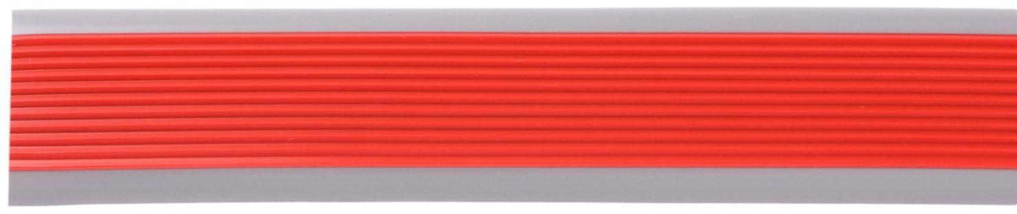 Накладка антискользящая на ступеньки угловая, 1м, красная