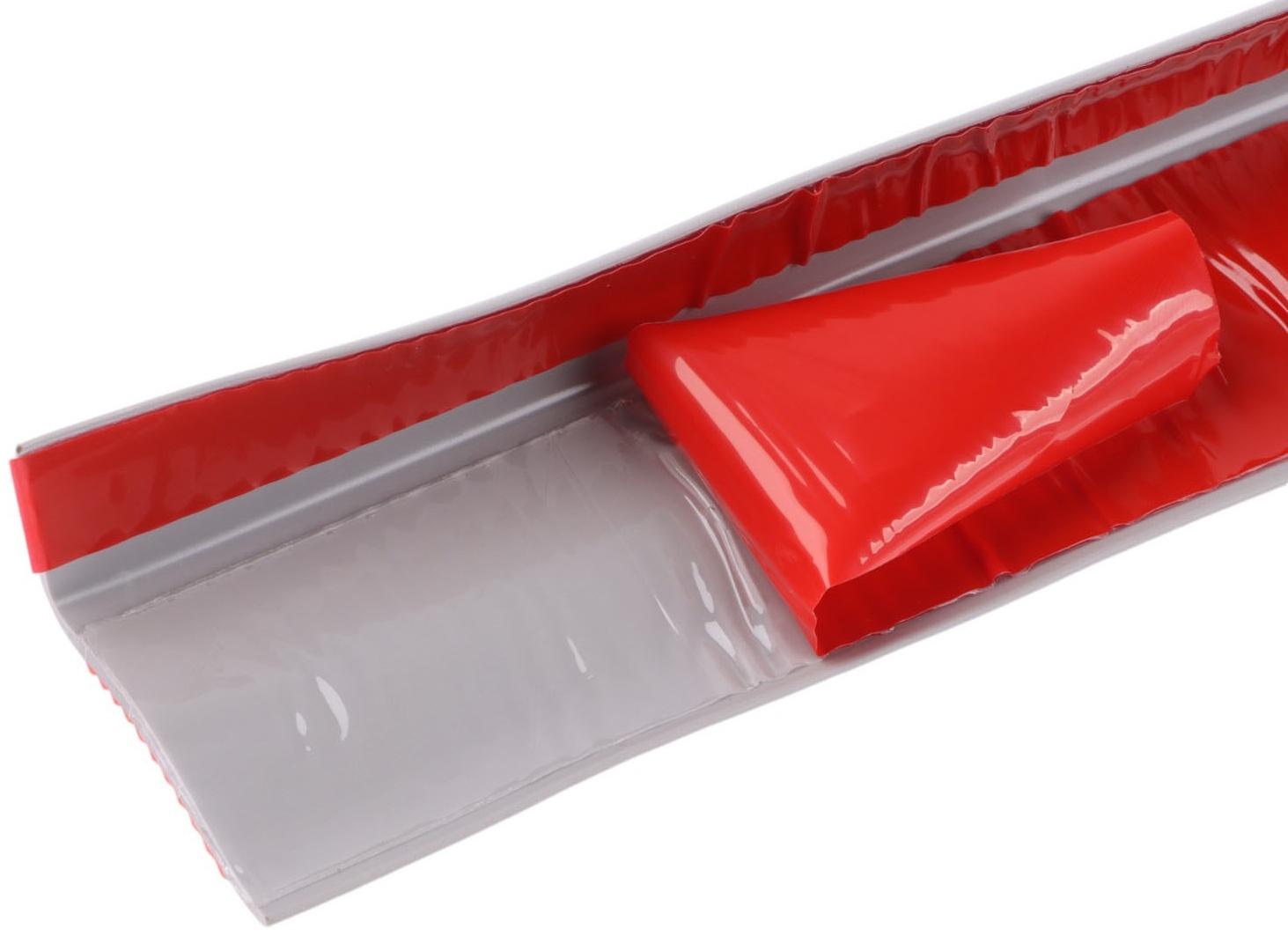 Накладка антискользящая на ступеньки угловая, 1м, красная