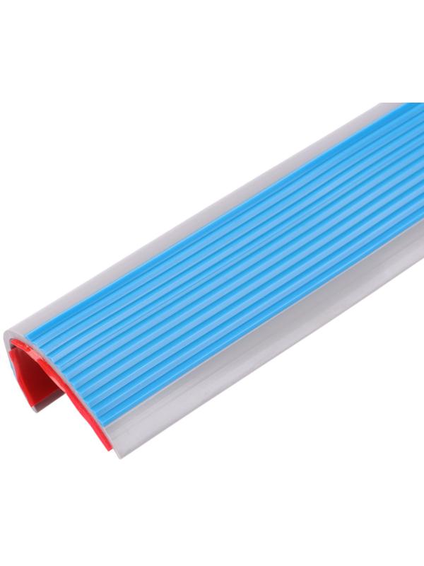 Накладка антискользящая на ступеньки угловая, 1м, синяя