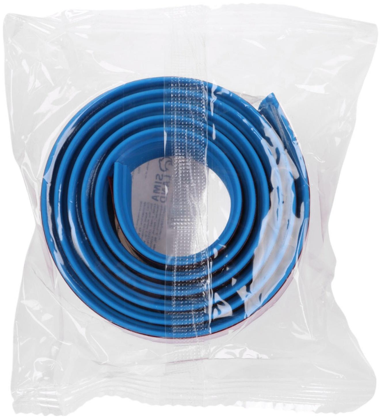 Накладка антискользящая на ступеньки прямая 100см/3см, синяя