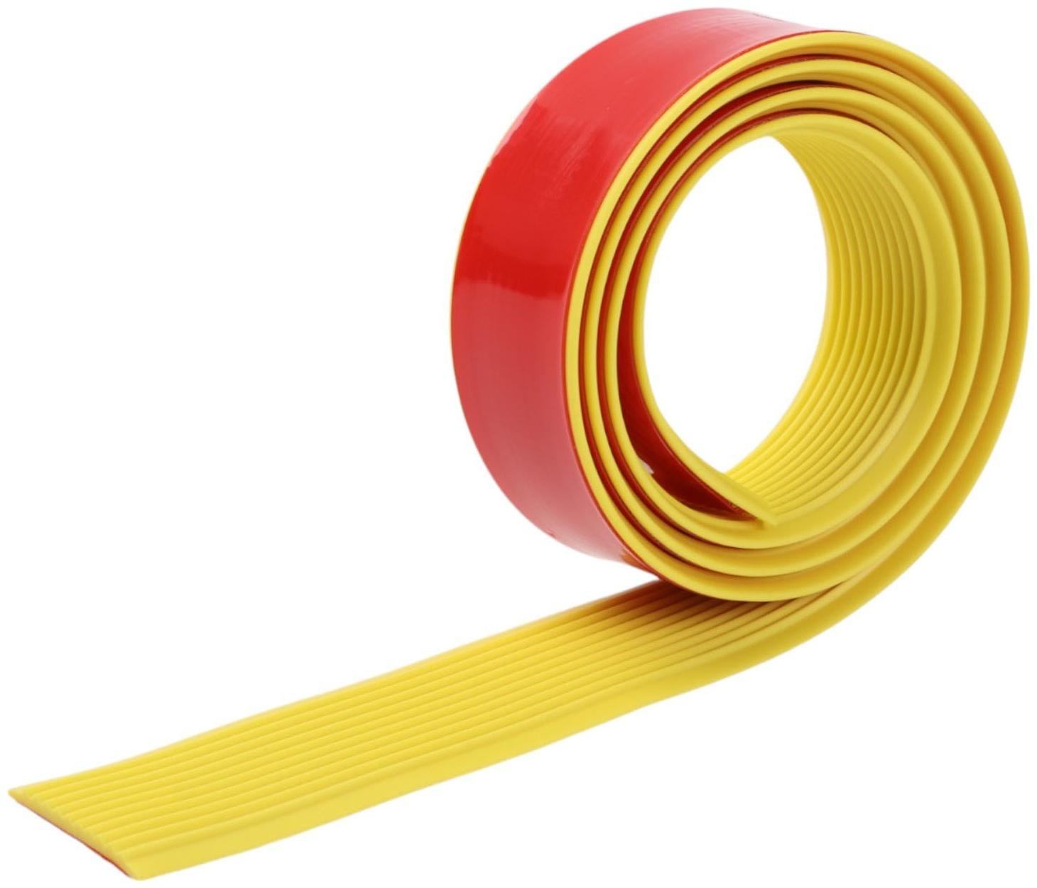 Накладка антискользящая на ступеньки прямая 100см/3см, желтая