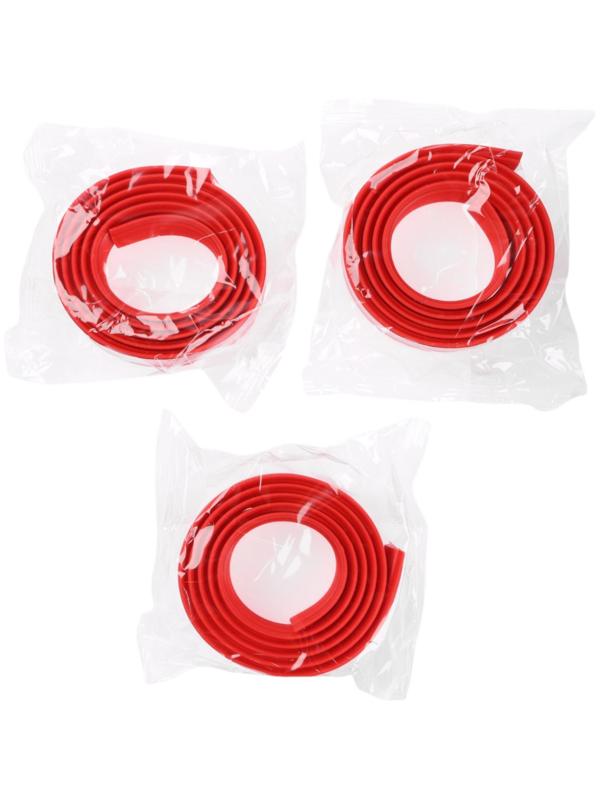 Набор накладок антискользящих 3шт., 100см/3см, красные