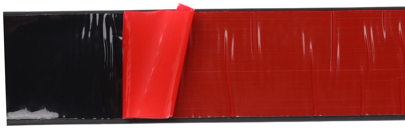 Накладка антискользящая на ступеньки прямая 100см/4см, черная