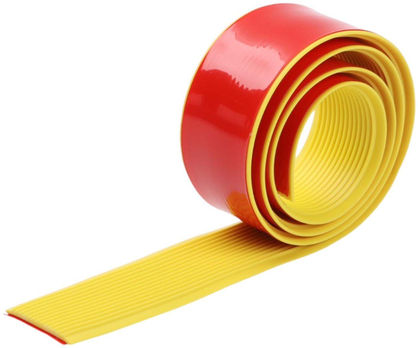 Накладка антискользящая на ступеньки прямая 100см/4см, желтая