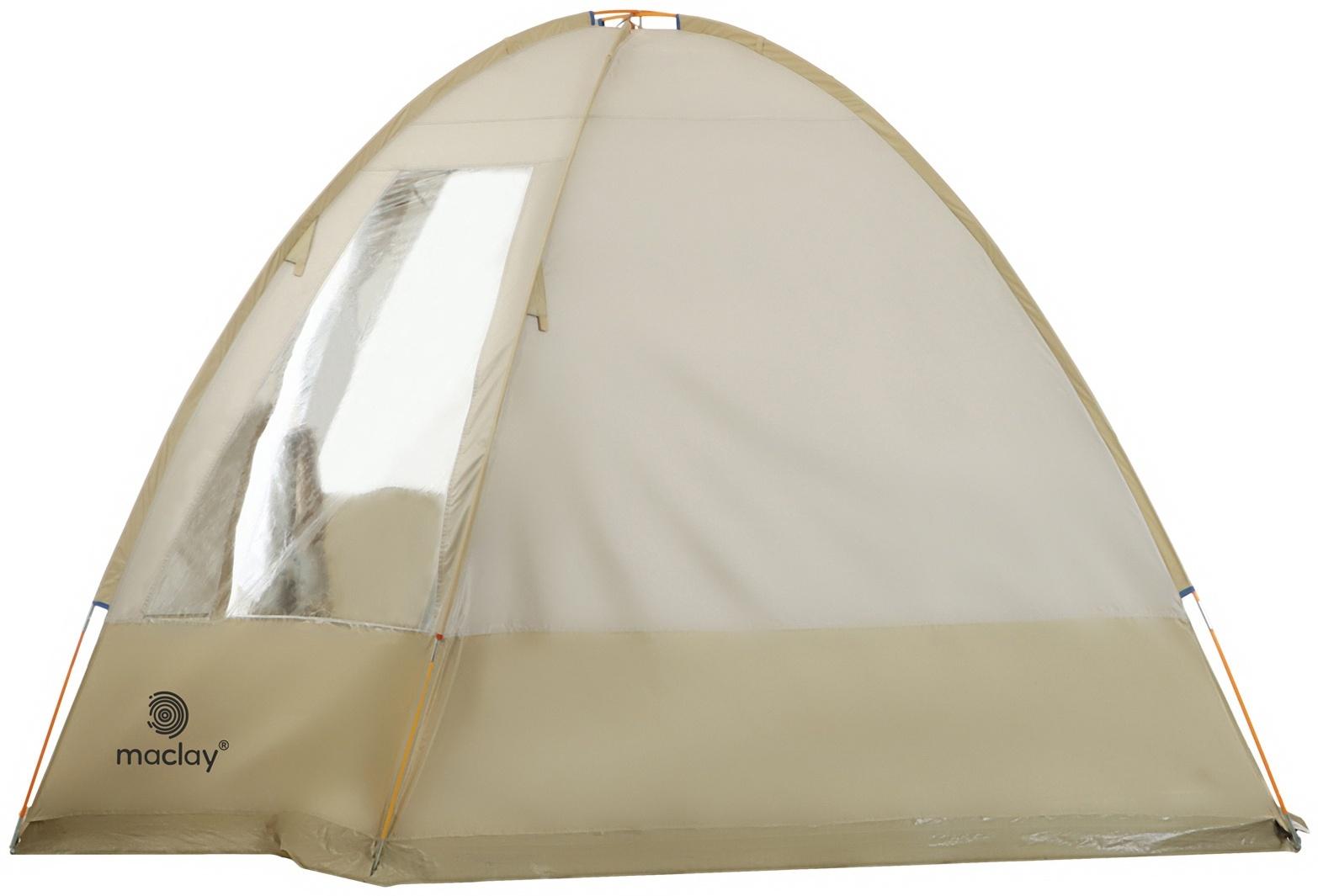 Палатка туристическая, кемпинговая maclay volga cool 4, 4-местная, с тамбуром