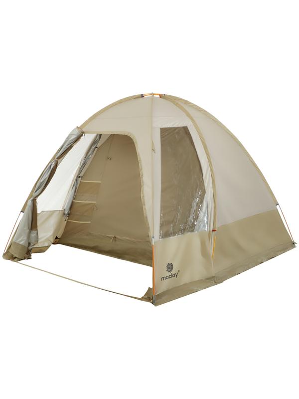 Палатка туристическая, кемпинговая maclay volga cool 4, 4-местная, с тамбуром