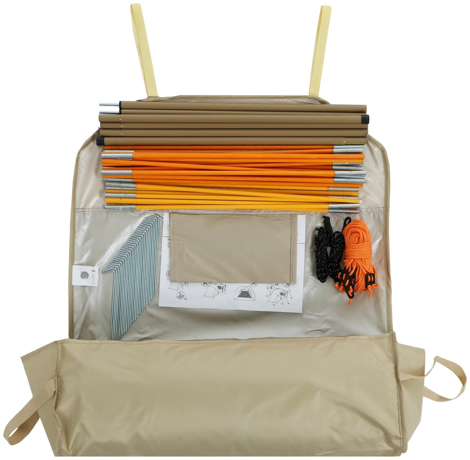 Палатка туристическая, кемпинговая maclay enisey cool 4, 4-местная, с тамбуром