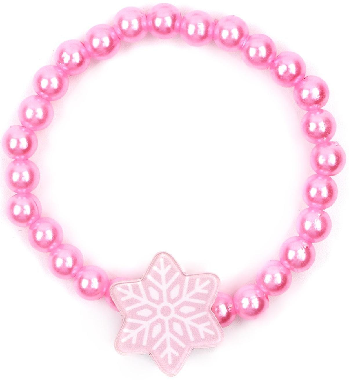 Браслет и бусы новогодние «Маленькой снежинке» на Новый год, 11 х 14 см