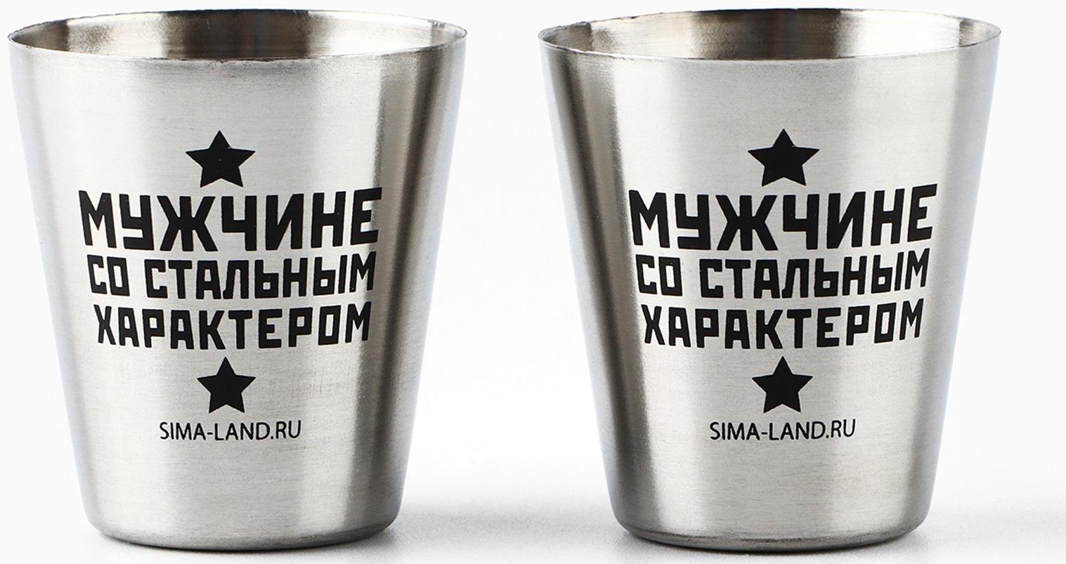 Подарочный набор мужской «Настоящий мужской набор»: нож мультитул, стопки 2 шт