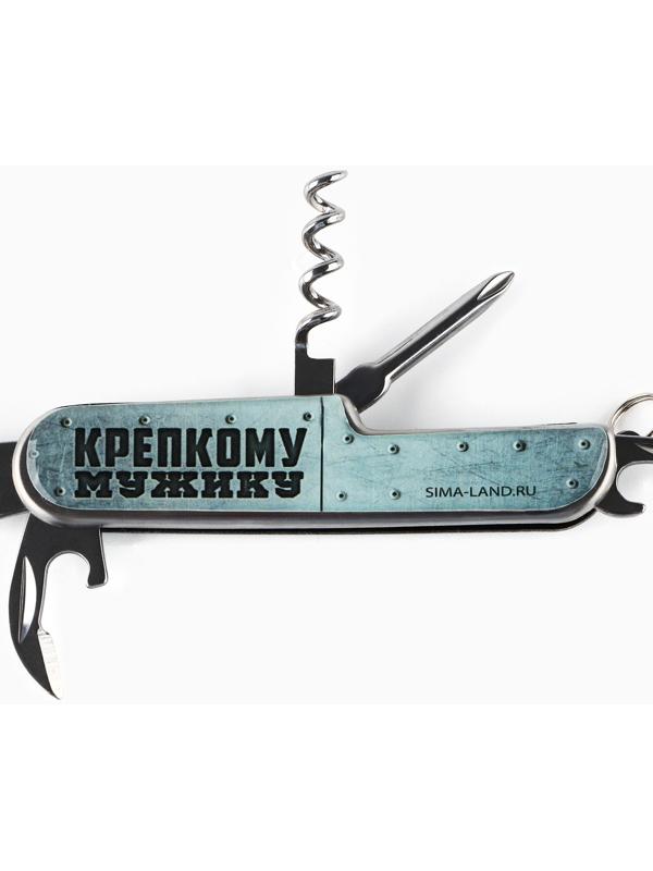 Подарочный набор мужской «Настоящий мужской набор»: нож мультитул, стопки 2 шт