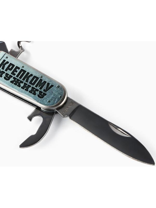 Подарочный набор мужской «Настоящий мужской набор»: нож мультитул, стопки 2 шт