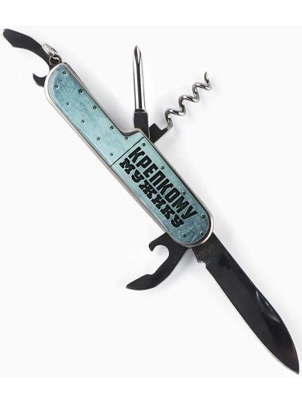 Подарочный набор мужской «Настоящий мужской набор»: нож мультитул, стопки 2 шт