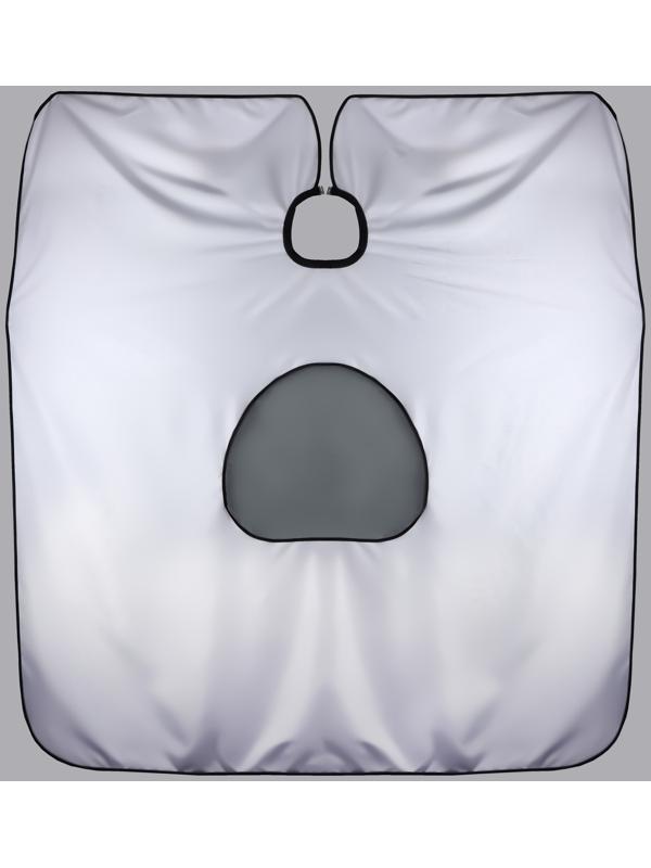 Пеньюар парикмахерский, с окном, цвет белый