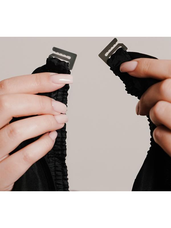 Пеньюар парикмахерский, с окном, цвет чёрный