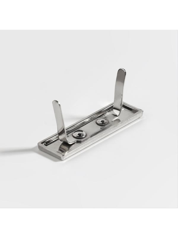 Декоративные элементы на прокол «Hand made», 3,5 × 1 см, 10 шт, цвет серебряный