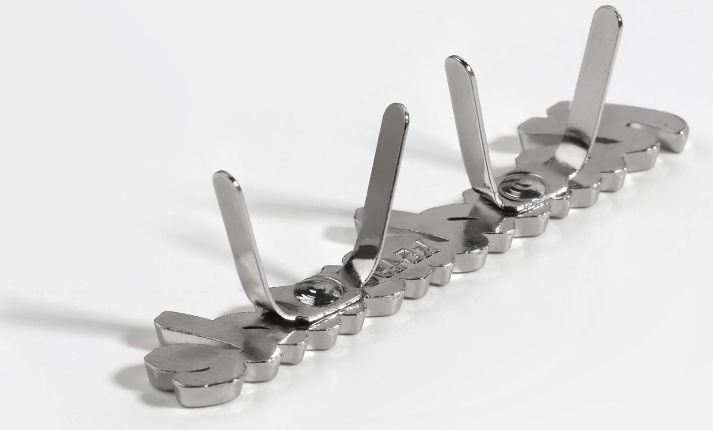 Декоративные элементы на прокол «Hand made», 5,4 × 1 см, 10 шт, цвет серебряный