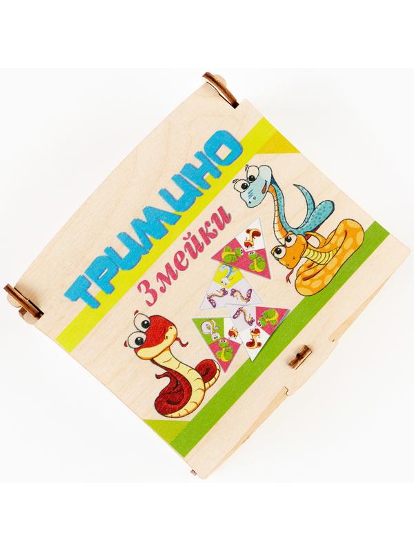 Настольная игра - тримино «Цветная змея. Время игры», с символом года, 56 костяшек