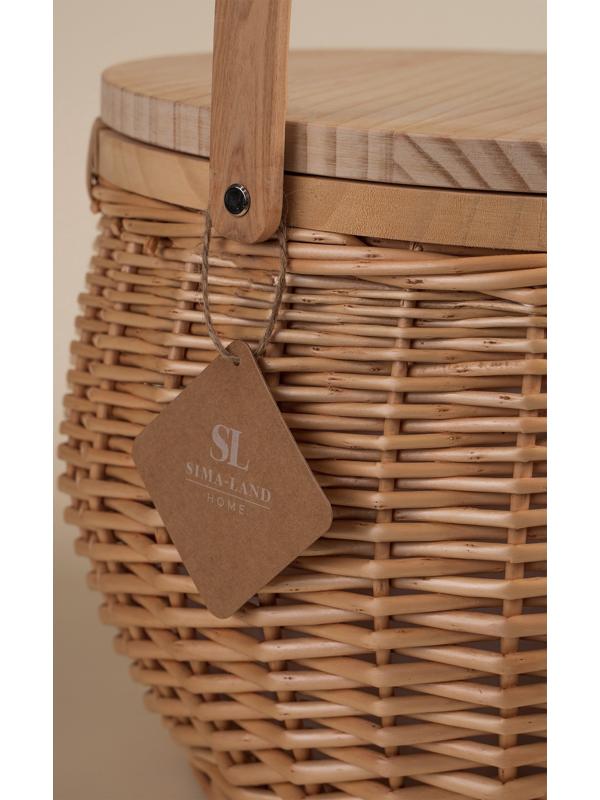 Корзина для пикника Sima-Land Home, 32 х 32 х 26 см