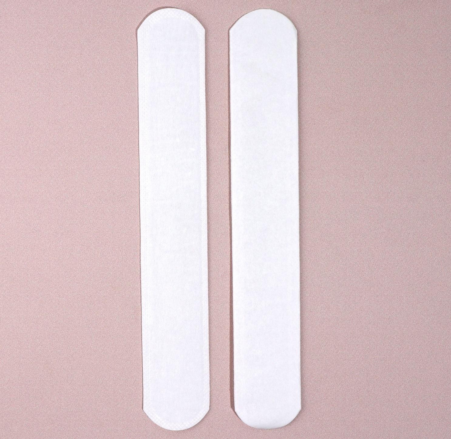 Защитные вкладыши от пота и загрязнений, набор - 10 шт, на клеевой основе, 24 × 3,7 × 0,1 см, цвет белый