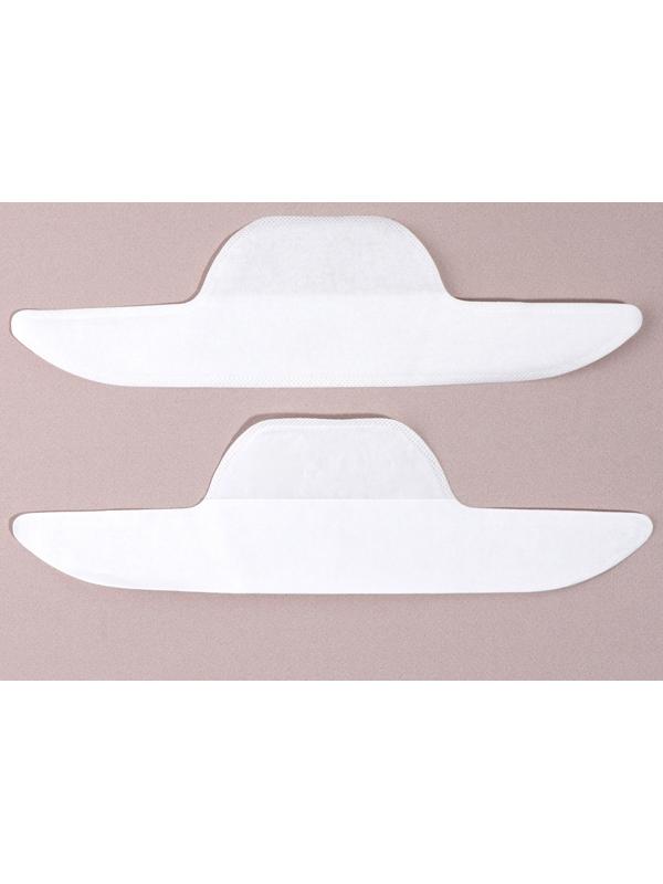 Защитные вкладыши от пота и загрязнений, набор - 10 шт, на клеевой основе, 24,7 × 6,8 × 0,1 см, цвет бежевый