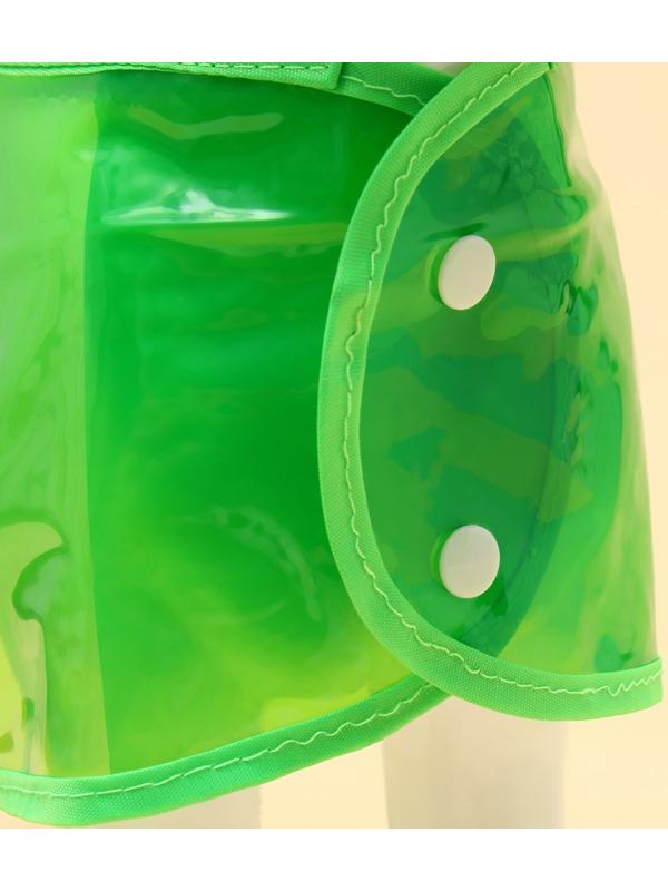 Дождевик для собак, размер S, зеленый