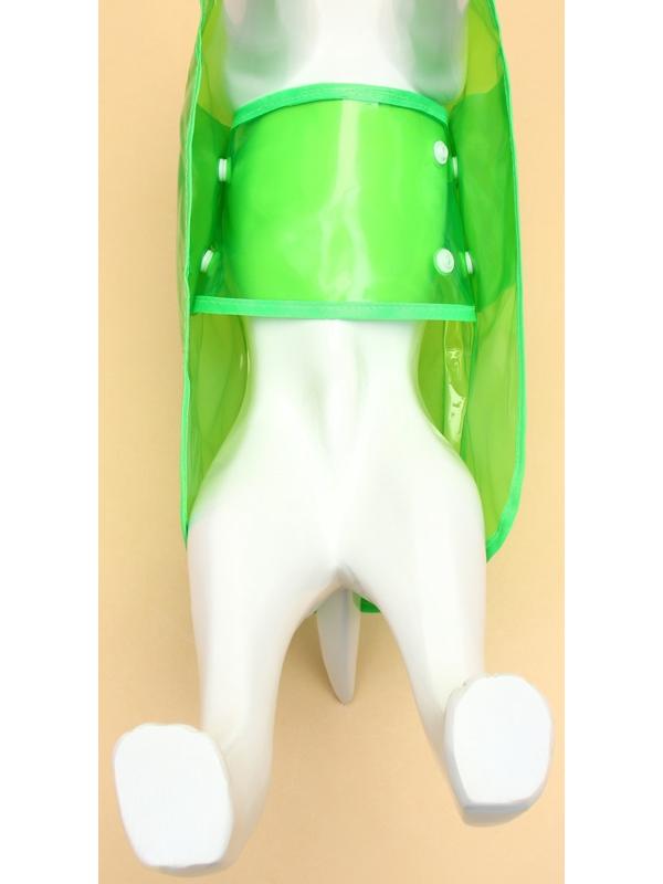 Дождевик для собак, размер S, зеленый