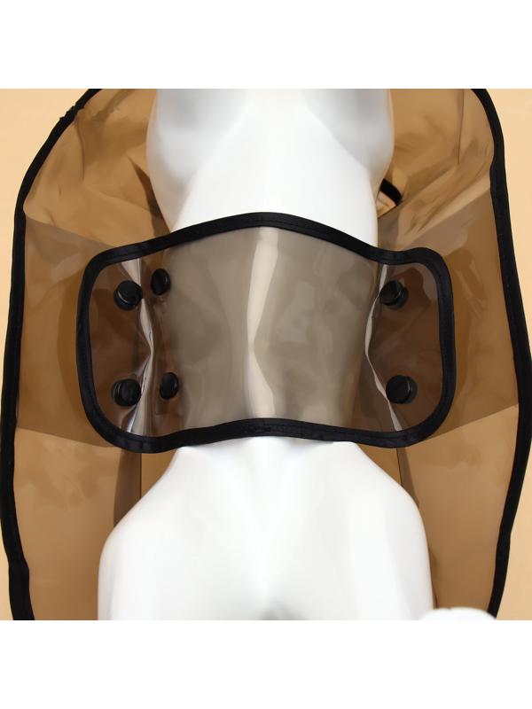 Дождевик для собак, размер XS, чёрный