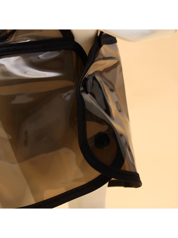 Дождевик для собак, размер M, чёрный