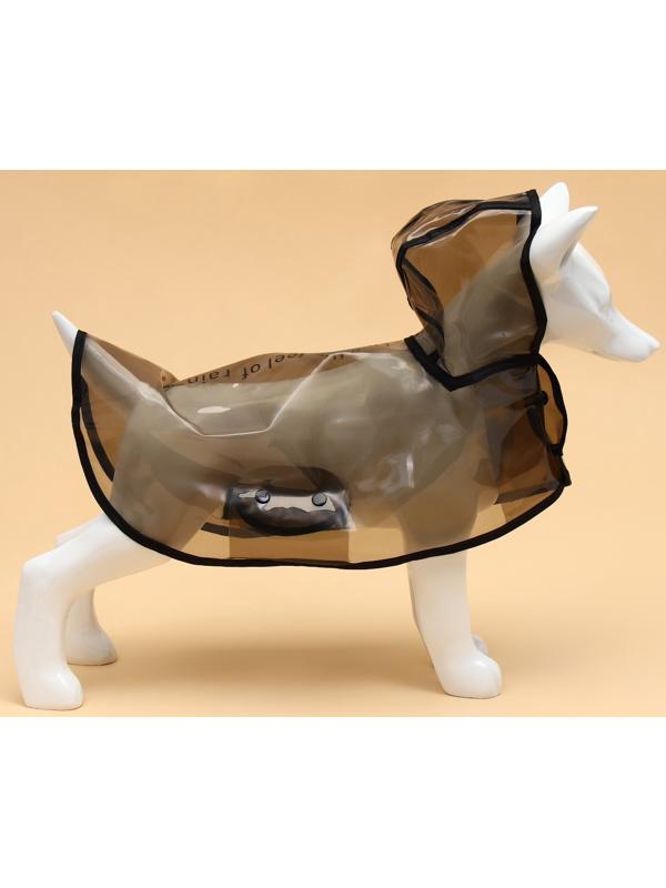 Дождевик для собак, размер M, чёрный