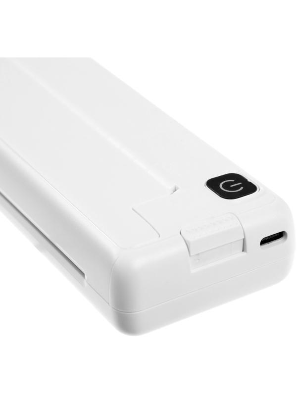 Портативный термопринтер LPR-04, для печати документов, стикеров, наклеек, 203 dpi,белый