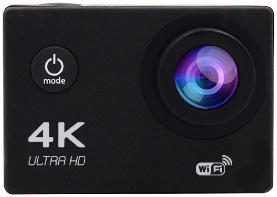 Экшн-камера Cam-16, 4K Ultra HD, 1920*1080 - 30 Fps, 900 мАч, аквабокс + набор креплений, чёрная