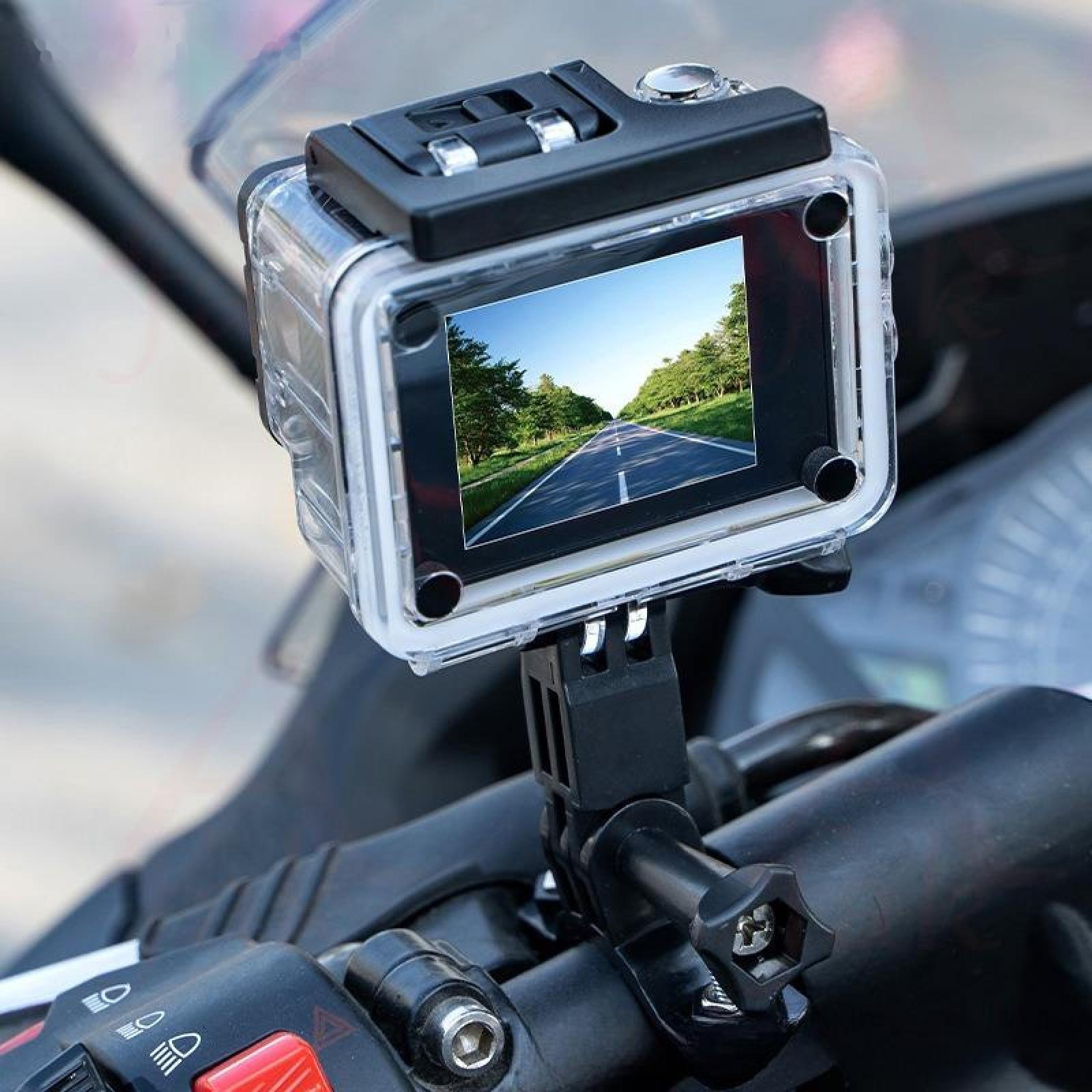 Экшн-камера Cam-16, 4K Ultra HD, 1920*1080 - 30 Fps, 900 мАч, аквабокс + набор креплений, чёрная