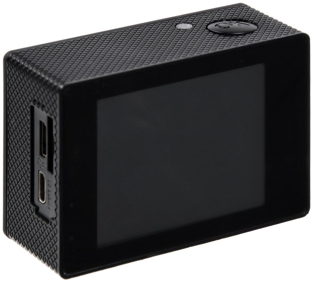 Экшн-камера Cam-16, 4K Ultra HD, 1920*1080 - 30 Fps, 900 мАч, аквабокс + набор креплений, чёрная